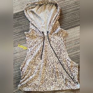 Zyia activewear metallic animal print tank